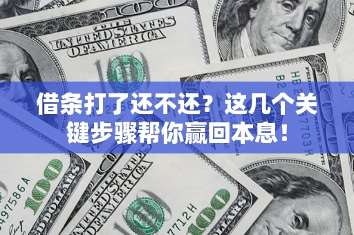 武汉借条打了还不还？这几个关键步骤帮你赢回本息！