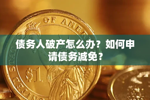 武汉债务人破产怎么办？如何申请债务减免？