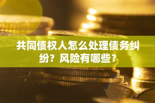 武汉共同债权人怎么处理债务纠纷？风险有哪些？