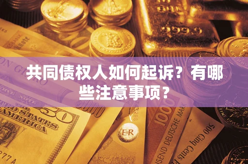 武汉共同债权人如何起诉？有哪些注意事项？
