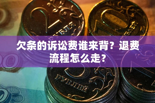 武汉欠条的诉讼费谁来背？退费流程怎么走？