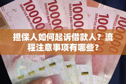 武汉担保人如何起诉借款人？流程注意事项有哪些？